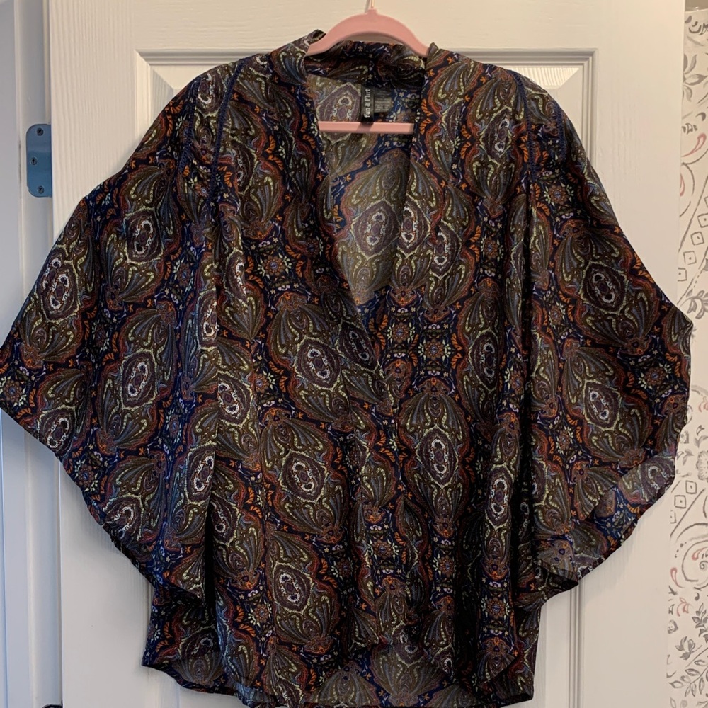 Fun & Flirt Multicolor Paisley Blouse
